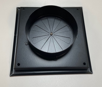 Диффузор приточно-вытяжной на магнитах регулируемый НДК-100 декоративный металлический черный матовый