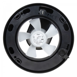 Вентилятор накладной PAX Norte Black с обратным клапаном (таймер, датчик влажности, программируемый, Bluetooth управление)